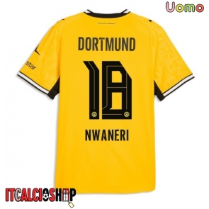 Borussia Dortmund Ethan Nwaneri #18 Prima Maglia 2026-27 Manica Corta